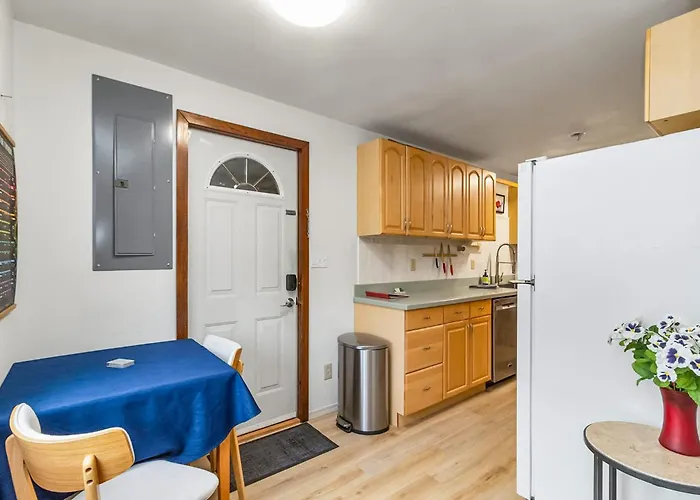 Apartment #2 With Large Kitchen Across The Street From The Beach